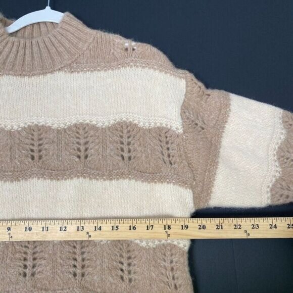 Heartloom Revolve Alice Sweater Small Lightweight soft knit Ivory Beige $89 - Picture 5 of 14